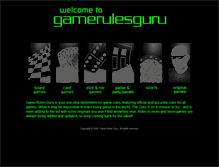 Tablet Screenshot of gamerulesguru.com